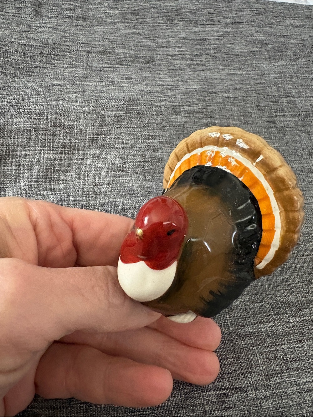 Nora Fleming Mini Brown and Red Turkey - Picture 2 of 5